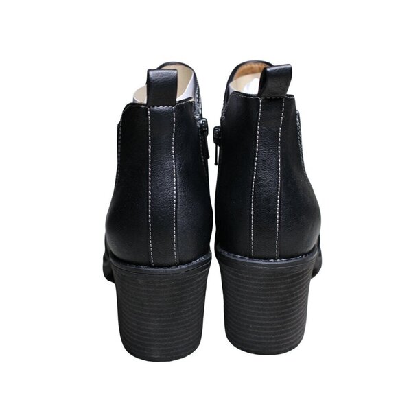 EUROSOFT Black Ankle Boots Womens Size 9 Dustine Side Zipper Closure - Picture 2 of 11